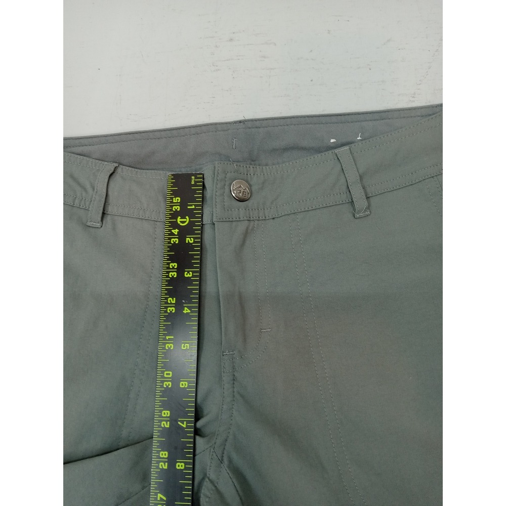 REI Sahara Convertible Hiking Pants Women's 10 Green Zip Off Outdoor Trail Gorp - Picture 9 of 11